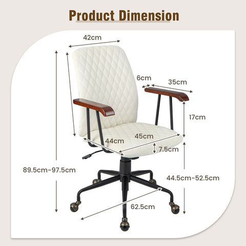 Charming Leisure Swivel Chair with Ergonomic Backrest and Flexible Rotation