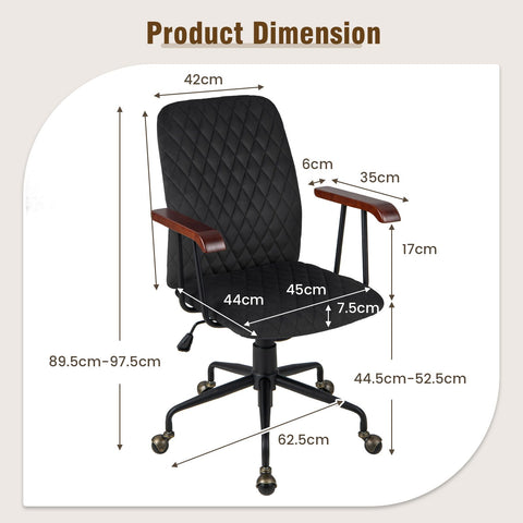 Charming Leisure Swivel Chair with Ergonomic Backrest and Flexible Rotation