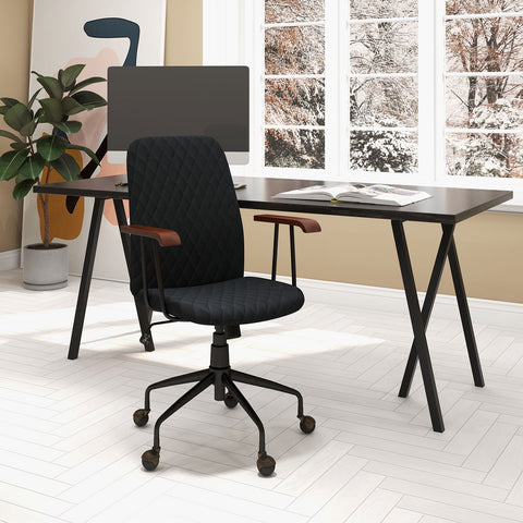 Charming Leisure Swivel Chair with Ergonomic Backrest and Flexible Rotation