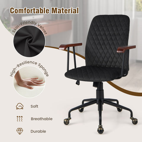 Charming Leisure Swivel Chair with Ergonomic Backrest and Flexible Rotation