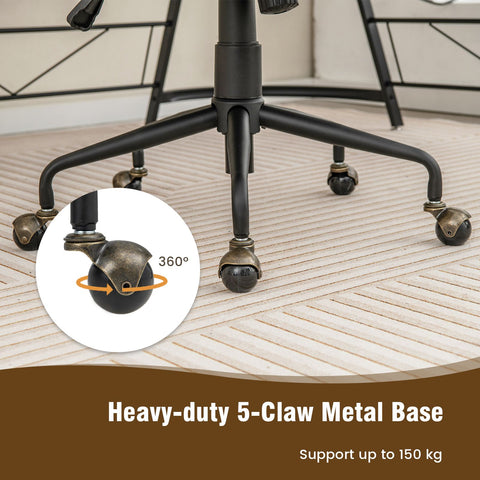 Charming Leisure Swivel Chair with Ergonomic Backrest and Flexible Rotation