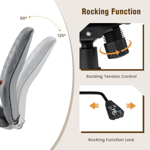 Charming Leisure Swivel Chair with Ergonomic Backrest and Flexible Rotation