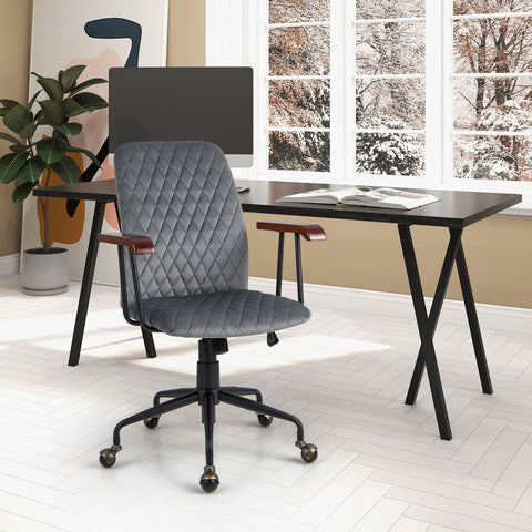 Charming Leisure Swivel Chair with Ergonomic Backrest and Flexible Rotation