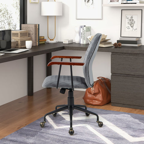 Charming Leisure Swivel Chair with Ergonomic Backrest and Flexible Rotation