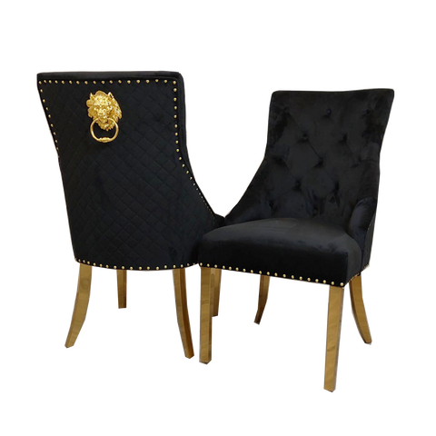 Sandhurst Dining Chair with Gold Legs