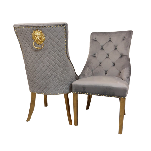 Sandhurst Dining Chair with Gold Legs