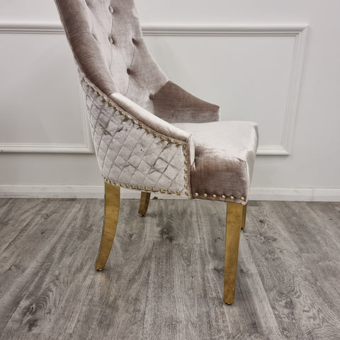 Sandhurst Dining Chair with Gold Legs