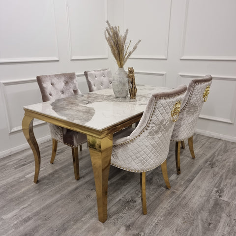 Sandhurst Dining Chair with Gold Legs