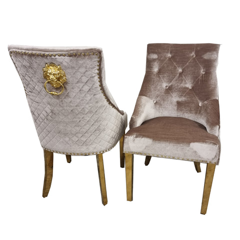 Sandhurst Dining Chair with Gold Legs