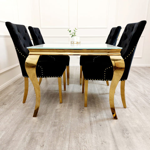 Sandhurst Dining Chair with Gold Legs
