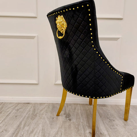 Sandhurst Dining Chair with Gold Legs