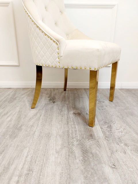 Sandhurst Dining Chair with Gold Legs