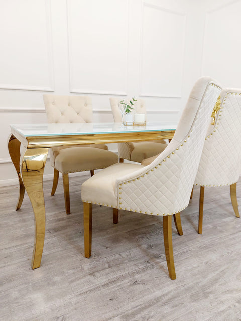 Sandhurst Dining Chair with Gold Legs