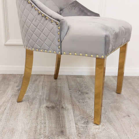 Sandhurst Dining Chair with Gold Legs