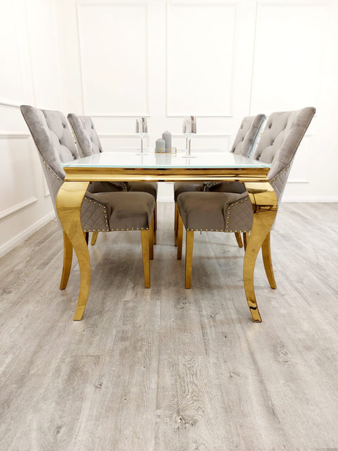Sandhurst Dining Chair with Gold Legs