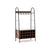 Creative Rustic Wine rack with Detachable Feature and Stemware Holder in Rustic Brown