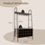 Creative Rustic Wine rack with Detachable Feature and Stemware Holder in Rustic Brown