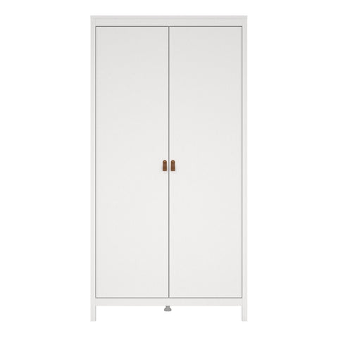 Modern and Simple Wardrobe with Striking Design and Stylish Leather Handles