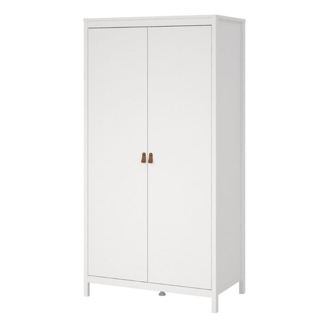 Modern and Simple Wardrobe with Striking Design and Stylish Leather Handles