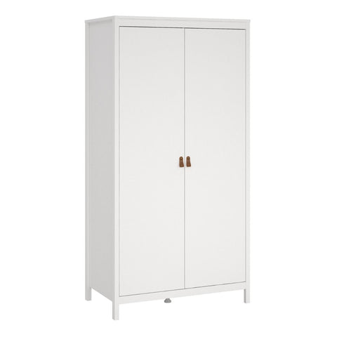 Modern and Simple Wardrobe with Striking Design and Stylish Leather Handles