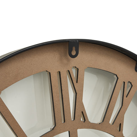 Rustic style Wall Clock with Roman Numerals and Timeless Vintage Design