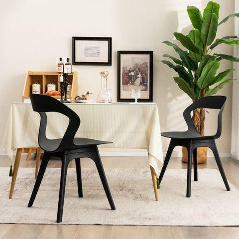 Simple Set of 2 Dining Chairs