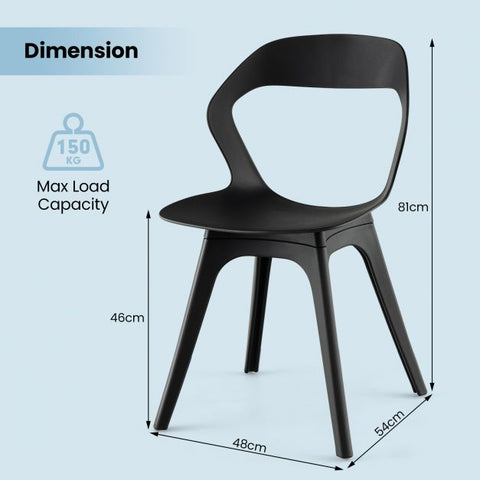 Simple Set of 2 Dining Chairs