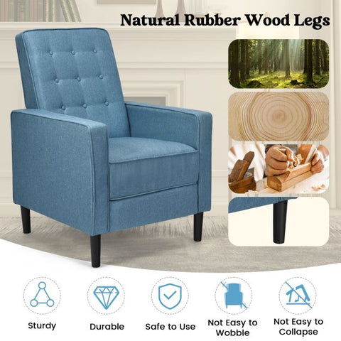Royal Highbacked Armchair with Extendable Footrest