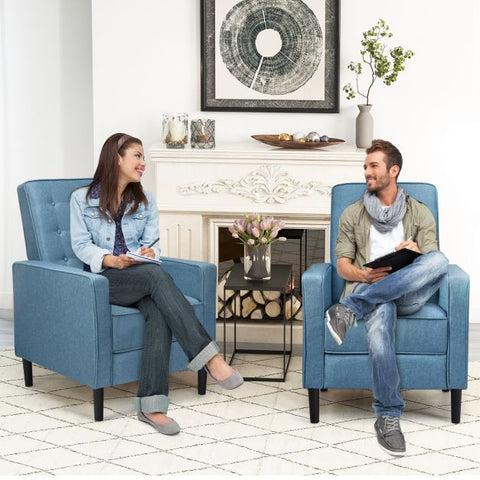 Royal Highbacked Armchair with Extendable Footrest