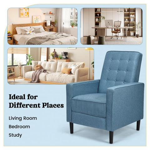 Royal Highbacked Armchair with Extendable Footrest