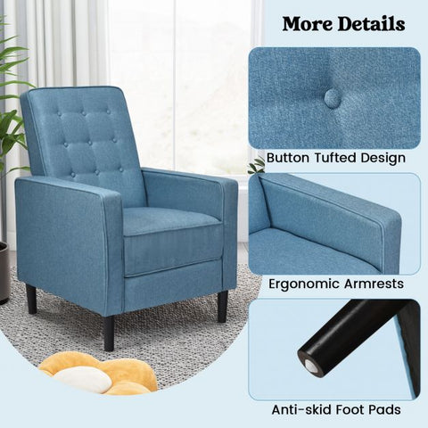 Royal Highbacked Armchair with Extendable Footrest
