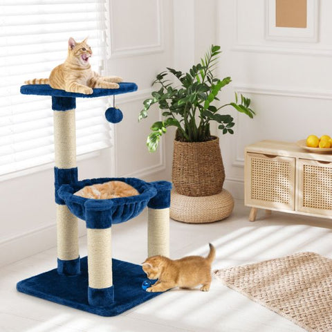 Cat Tree Tower with Multi-Level, Top Perch, and Scratching Posts