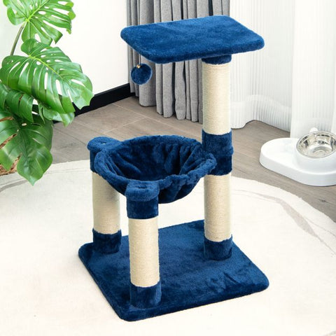 Cat Tree Tower with Multi-Level, Top Perch, and Scratching Posts