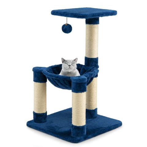 Cat Tree Tower with Multi-Level, Top Perch, and Scratching Posts