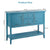 Wood Sideboard Buffet with 2 Drawers and 2 Storage Cabinets-Blue