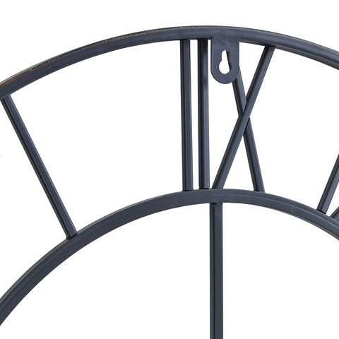 Classical and Timeless Wall Clock with Metalwork Skeleton Frame in Bronze