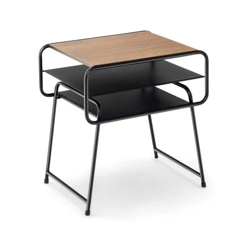 Compact and Super Stylish Side table with 3 Tiers and Stable Design in Brown