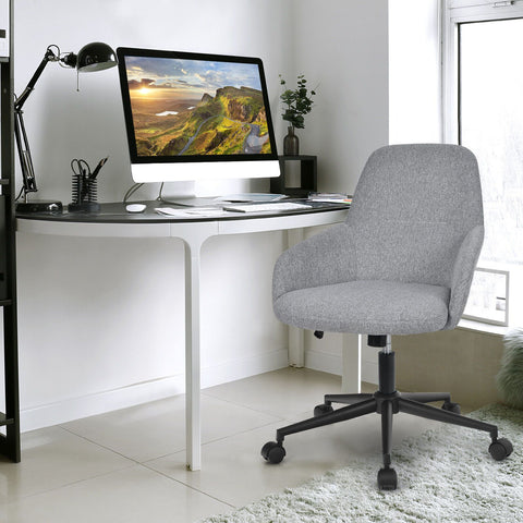 Height-Adjustable Multi-Use Chair with Ergonomic Design and Smooth Wheels in Grey