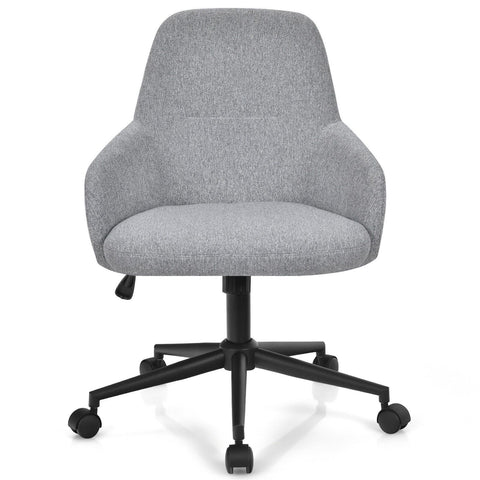 Height-Adjustable Multi-Use Chair with Ergonomic Design and Smooth Wheels in Grey
