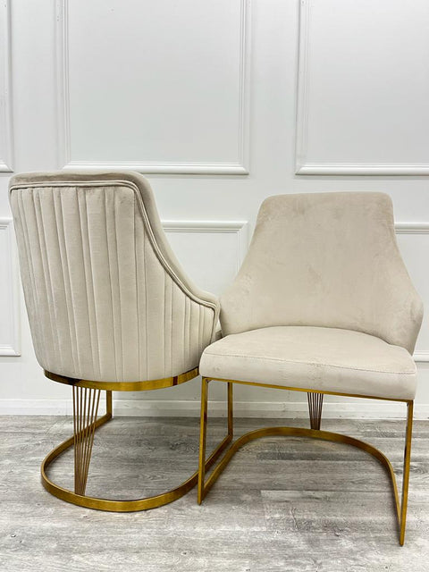Elegant and Modern Dining Chair with Velvet Seat and Comfortable Cradling Design