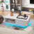 Modern and Versatile Coffee Table with 20 Selectable LED Lights and Fancy High Gloss Top