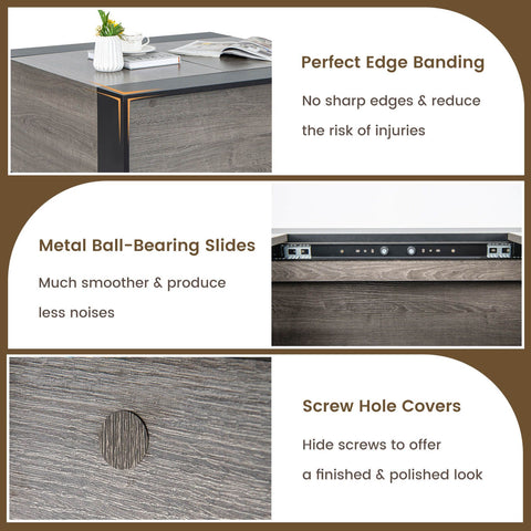 Practical and Stylish Sliding Coffee Table with Square Design and Hidden Storage