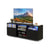 Modern and Stylish TV Stand with LED Lights and 2 Large Cabinet Doors