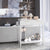 Stylish Entryway Console Table with Acacia Wood Frame and Storage Shelf