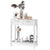 Stylish Entryway Console Table with Acacia Wood Frame and Storage Shelf