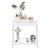 Stylish Entryway Console Table with Acacia Wood Frame and Storage Shelf