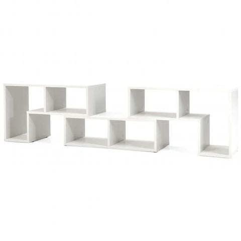 Modern and Minimalist TV Stand with Convertible Shelves and Contemporary Design