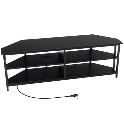 Elegant TV Stand with Practical Corner Design and Spacious Open Shelves