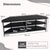 Elegant TV Stand with Practical Corner Design and Spacious Open Shelves