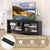 Practical and Spacious TV Stand with Multiple Storage Shelves and Power Outlets